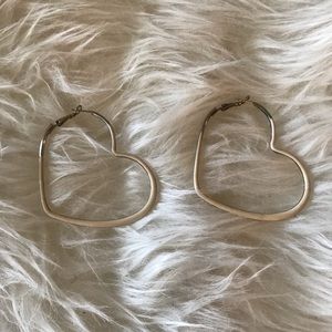 Heart Shaped Hoops